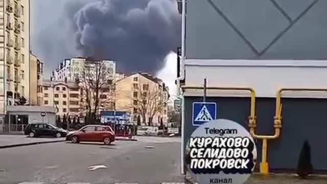 Fire after today's attack🔥🇺🇦