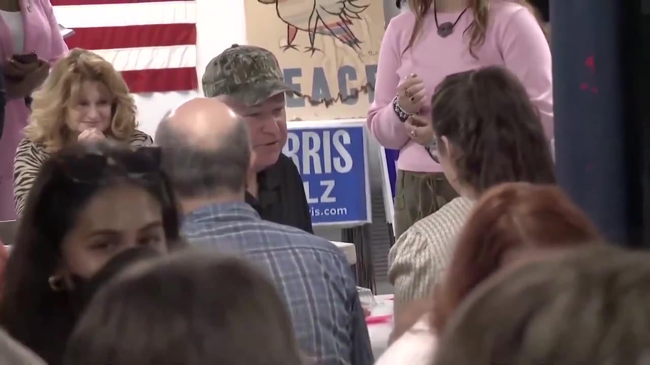 Walz Ignores Shouted Question About Lowering Questions During Campaign Stop