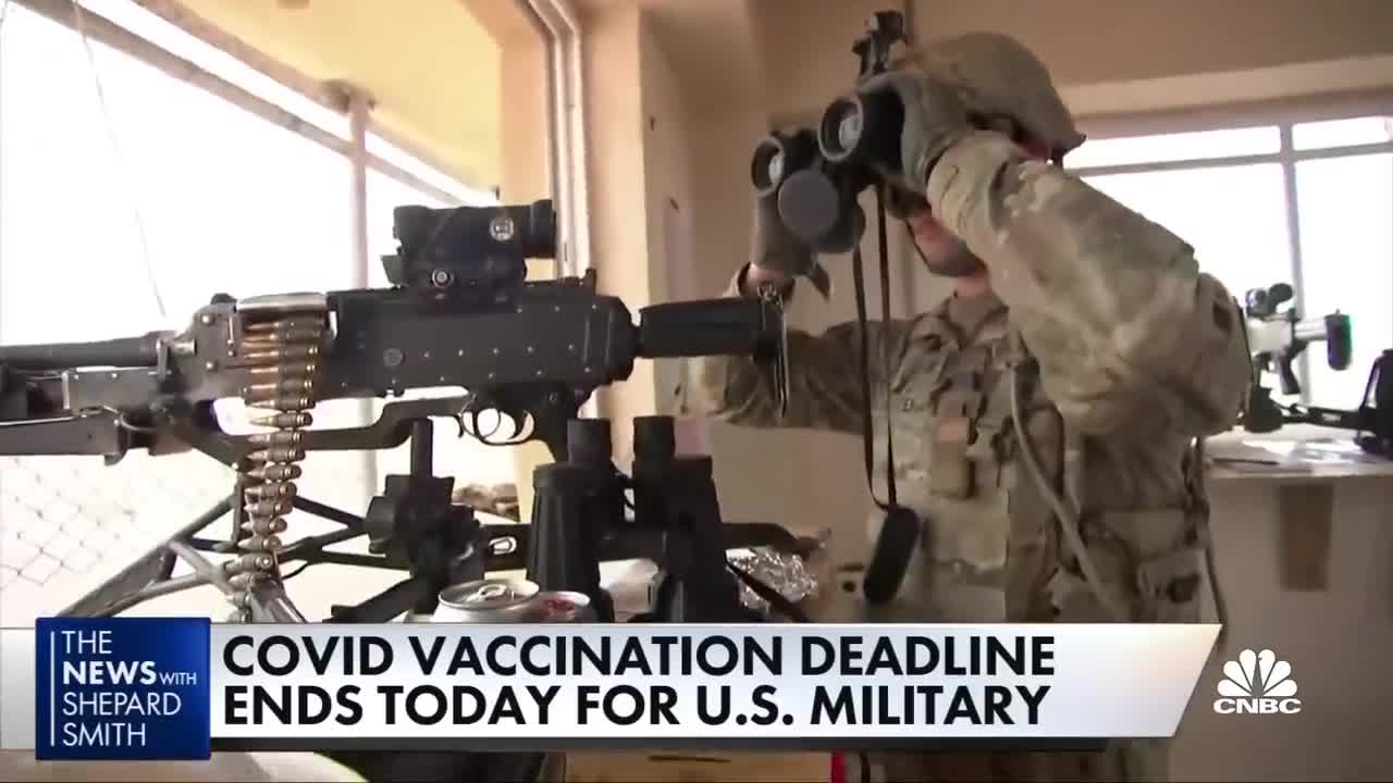 Covid vaccine deadline today for U.S. military