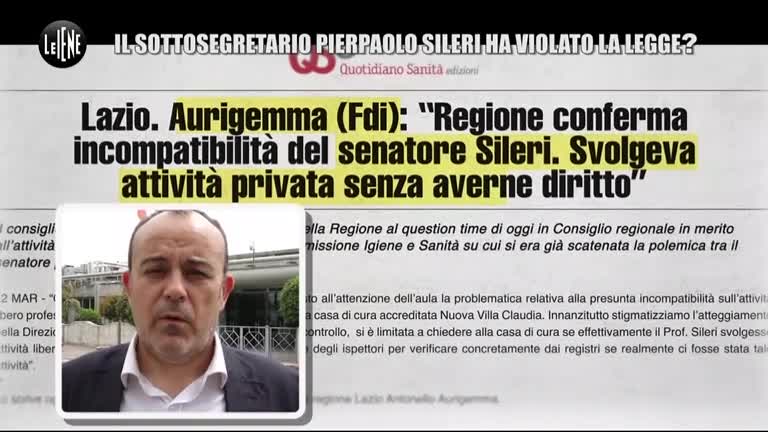 Il conflitto d'interesse della moglie di Sileri