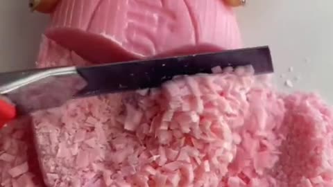 Oddly Satisfying Soap Bar 🧼 #soap #soapcutting #soapasmr #asmr #oddlysatisfying #satisfying #fyp