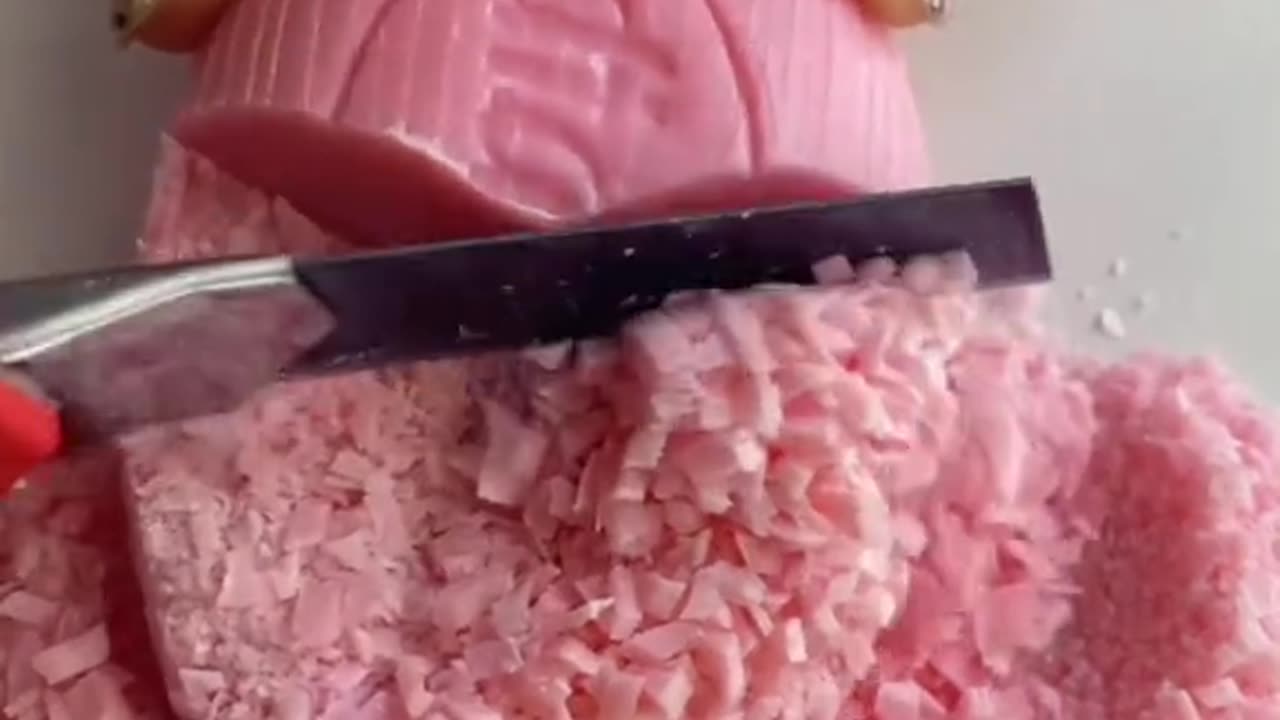 Oddly Satisfying Soap Bar 🧼 #soap #soapcutting #soapasmr #asmr #oddlysatisfying #satisfying #fyp