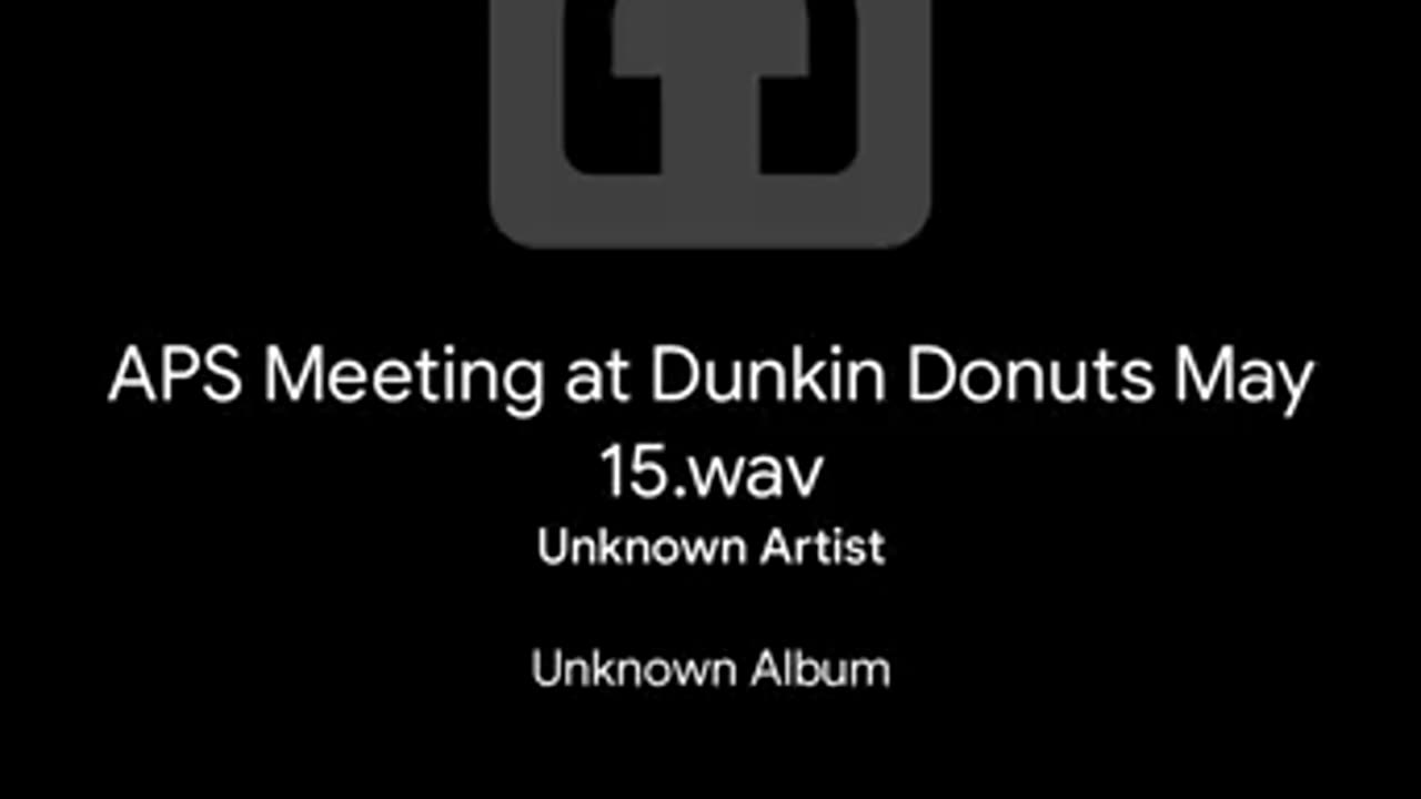 A Meeting At Dunkin' (May 2019)