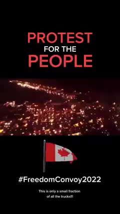 Trucker convo freedom for the people