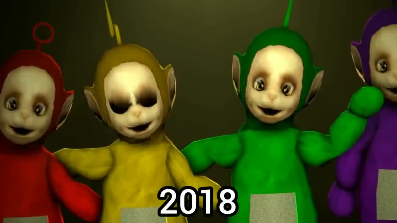 Evolution of Cursed Teletubbies