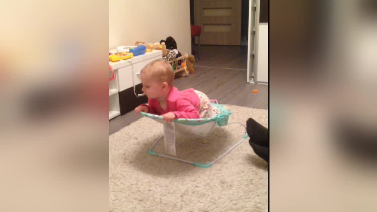 Toddler face plants, shakes it off like a boss