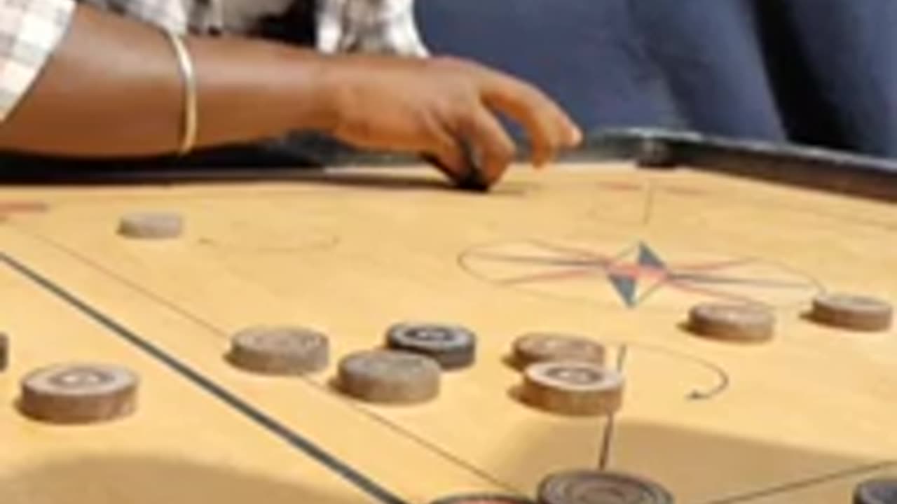 Carrom-Flying shot never seen before