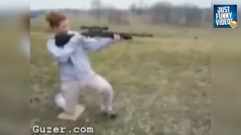 funny video of people playing with guns