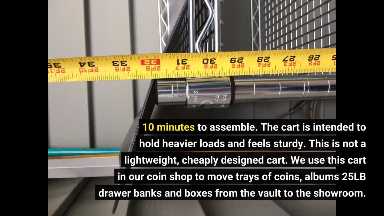 Seville Classics 3-Tier UltraDurable Commerical-Grade Heavy-Duty NSF-Certified Service-Overview