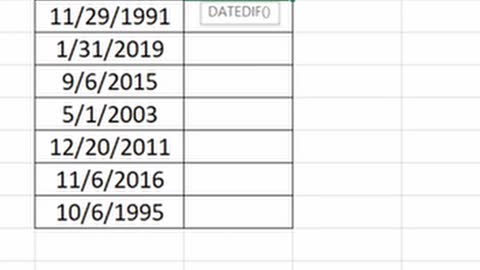 Excel Tutorial | Calculate Age حساب الأعمار