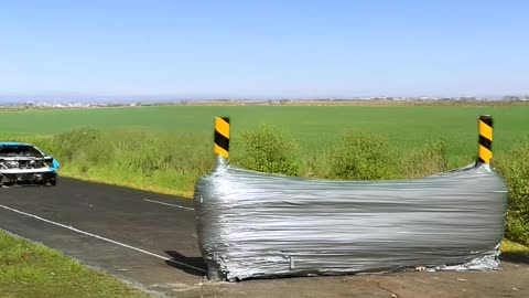 How much tape to stop a Lamborghini