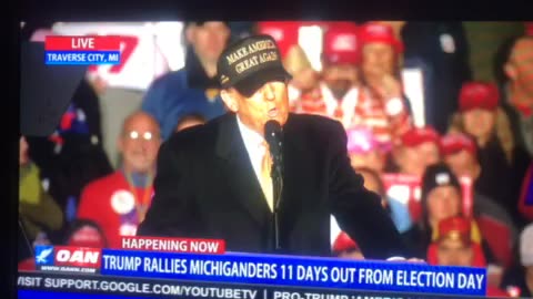 🦅 OANN President Donald Trump rallies battleground Michigan 11 days from election,