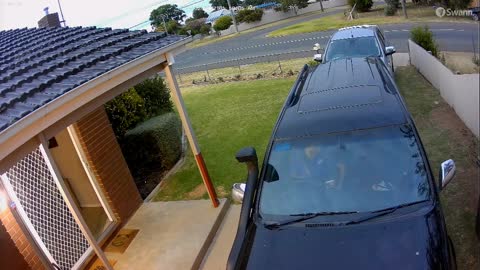 Distracted Mom Backs Into Dad's Car