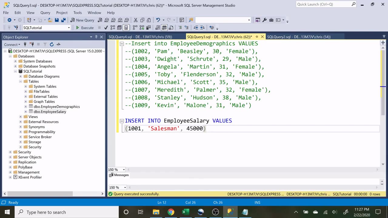 SQL Basics Tutorial For Beginners | Installing SQL Server Management Studio and Create Tables | 1/4