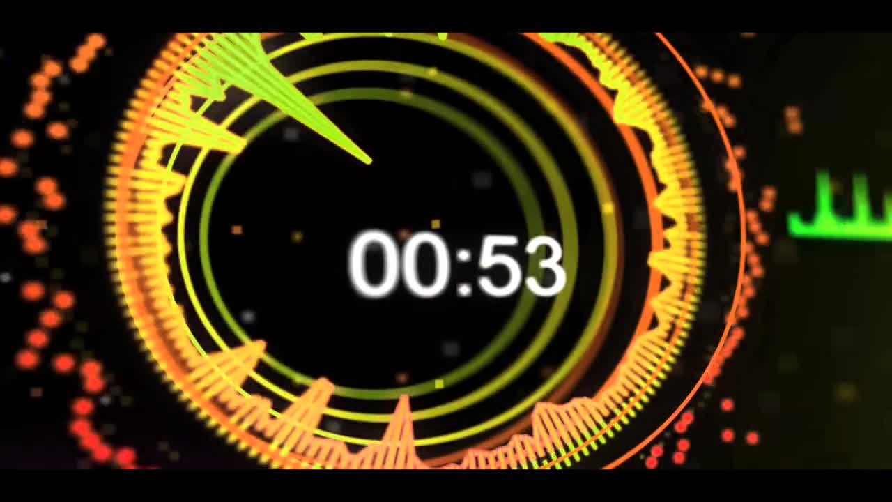 Fashion dynamic 2 minutes countdown video material