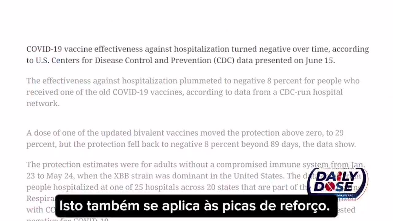 Vacinados mais susceptíveis a serem hospitalizados _ Dr. Peterson Pierre