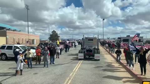 1000 Protesters Gather in Adelanto, CA to Support the Freedom Convoy Converging On Washington, D.C.