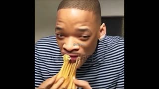 Will Smith eating spaghetti