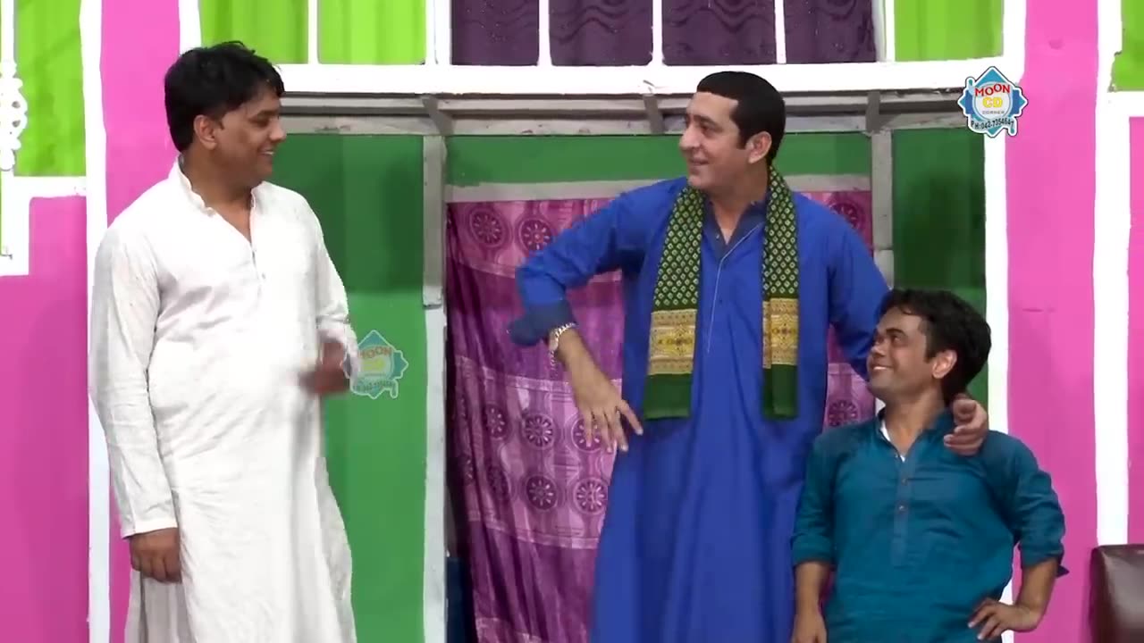 Zafri Khan and Vicky Kodu with Shazeb Mirza Stage Drama Comedy Clip 2020