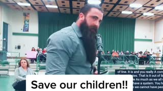 Parent stands up for Children.
