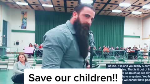 Parent stands up for Children.