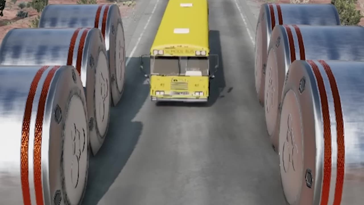 Weird Cars & Skibidi Toilet Multiple Bollards Crash _ BeamNG.Drive.