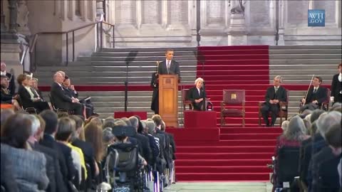 President Obama Addresses the British Parliament