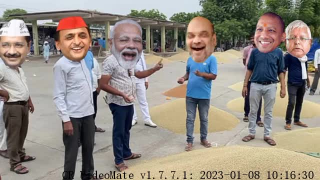 मोदी जी ने मंडी में खरीदा लालू जी का मक्का Comedy मोदी योगी अखिलेश की देहाती कॉमेडी(1)