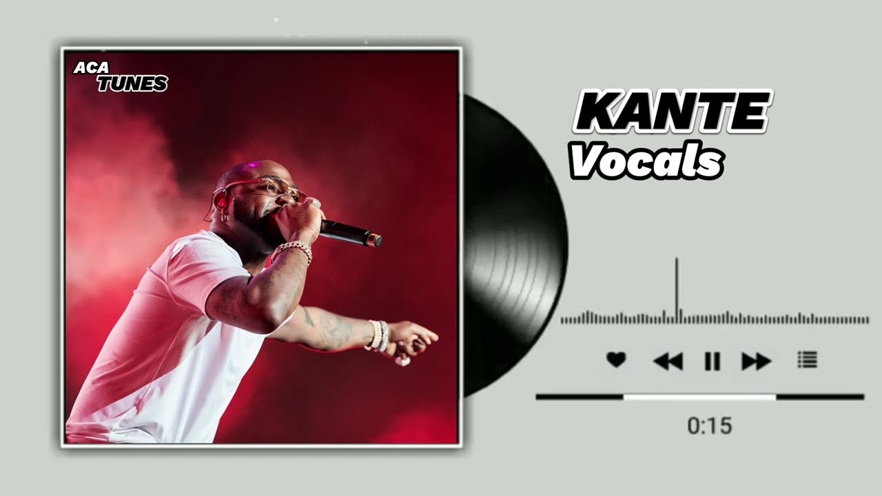 Vocal Music Davido - KANTE ft Fave (Vocals Only)