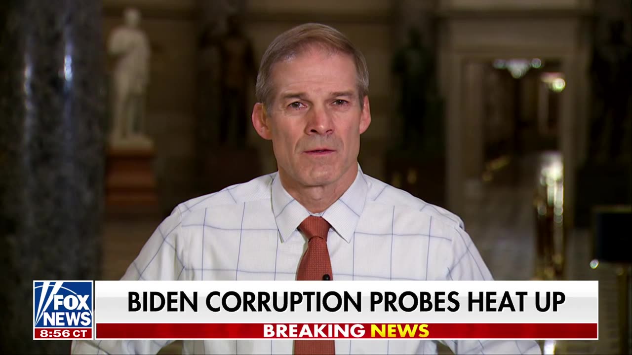 'SERIOUS SITUATION': Jim Jordan reacts to new revelations in the Biden family probe