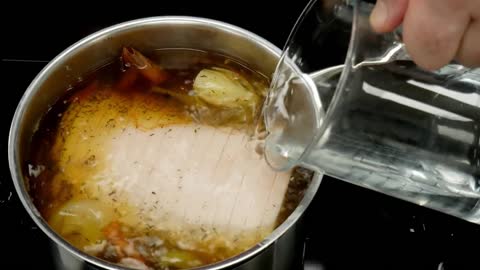 Flæskesteg med sprød svær i gryde - Sous vide uden plastik med