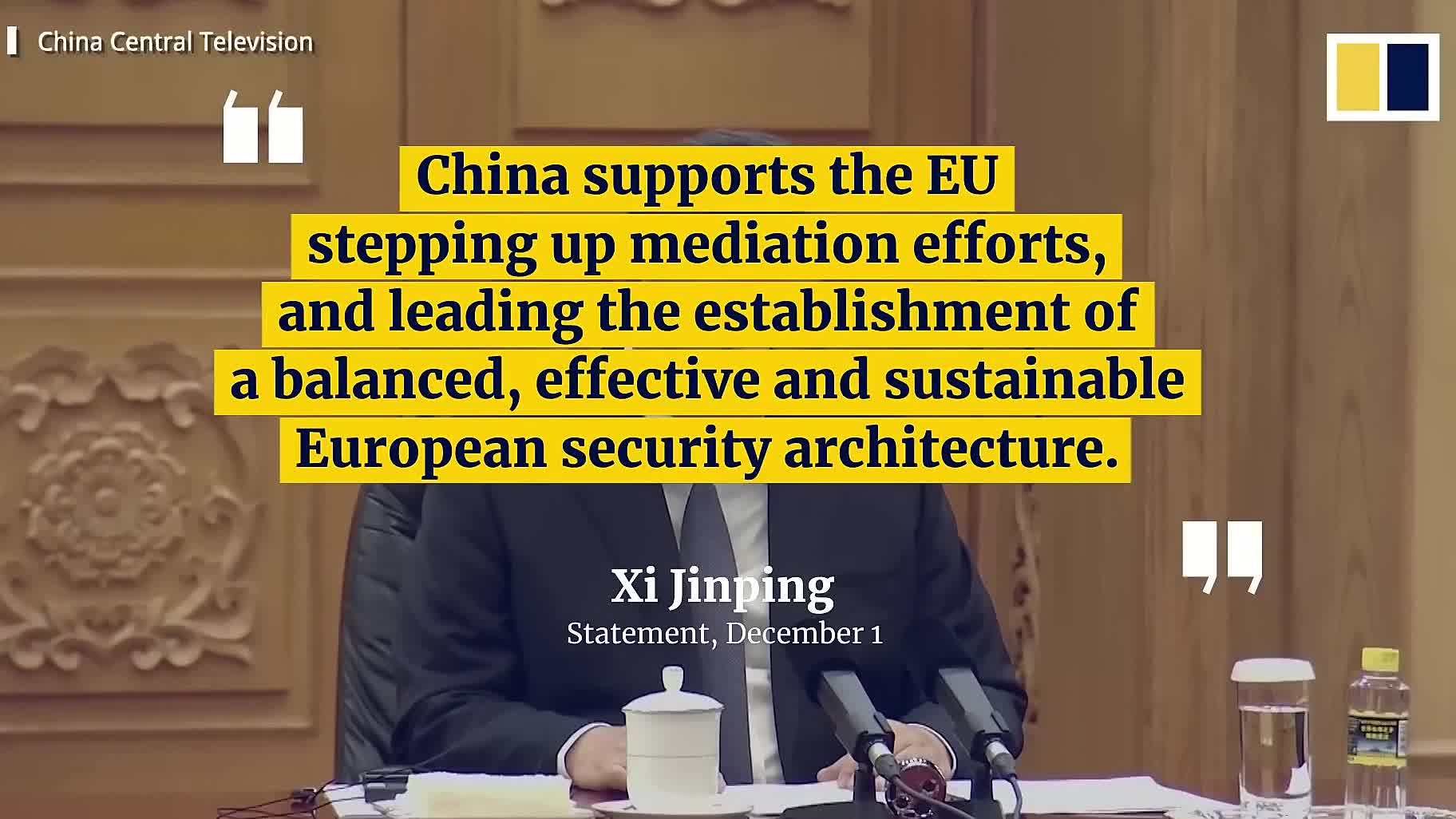 Russia-Ukraine war discussed in Chinese and EU leaders’ meeting amid rising tensions