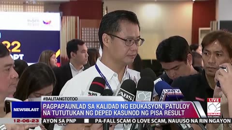 Pagpapaunlad sa kalidad ng edukasyon, patuloy na tututukan ng DepEd kasunod ng PISA result