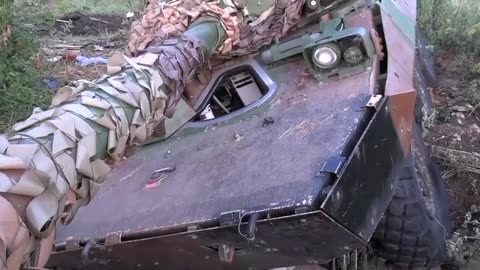 One of the French AmX-10s abandoned by the AFU in Zaporizhzhia region.