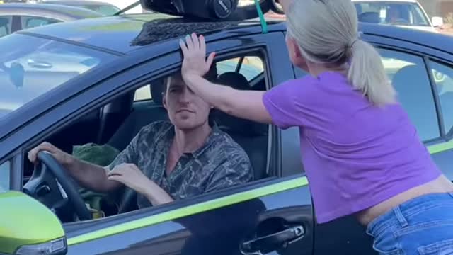 When she BLOCKS HIS CAR!!! 😱👶 (For Entertainment Purposes