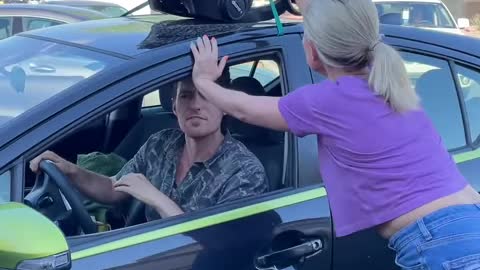 When she BLOCKS HIS CAR!!! 😱👶 (For Entertainment Purposes
