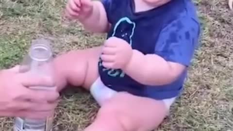 Funy babies delighful playing