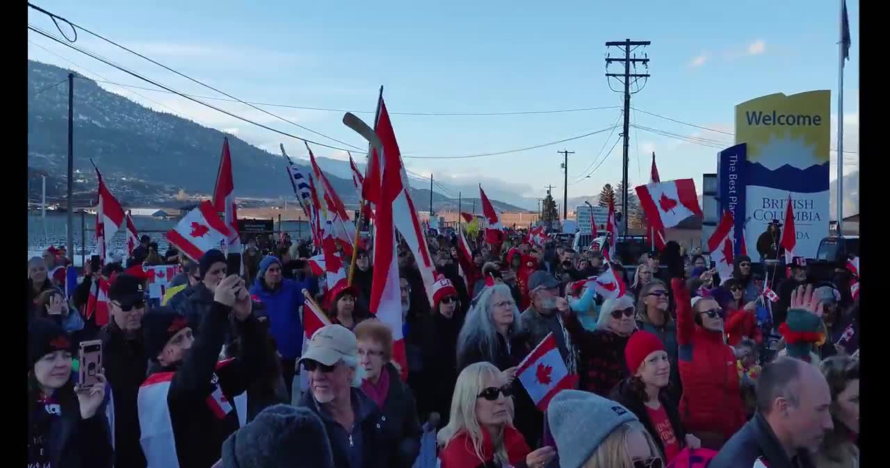 Freedom Convoy Osoyoos BC Feb. 19, 2022