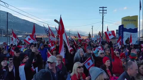 Freedom Convoy Osoyoos BC Feb. 19, 2022