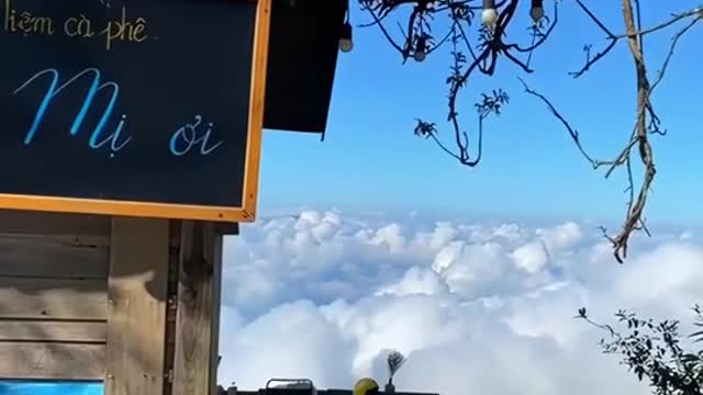 Kiosk by the clouds