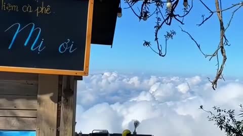 Kiosk by the clouds