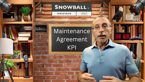 Maintenance Agreement KPI with Jim Cosmas