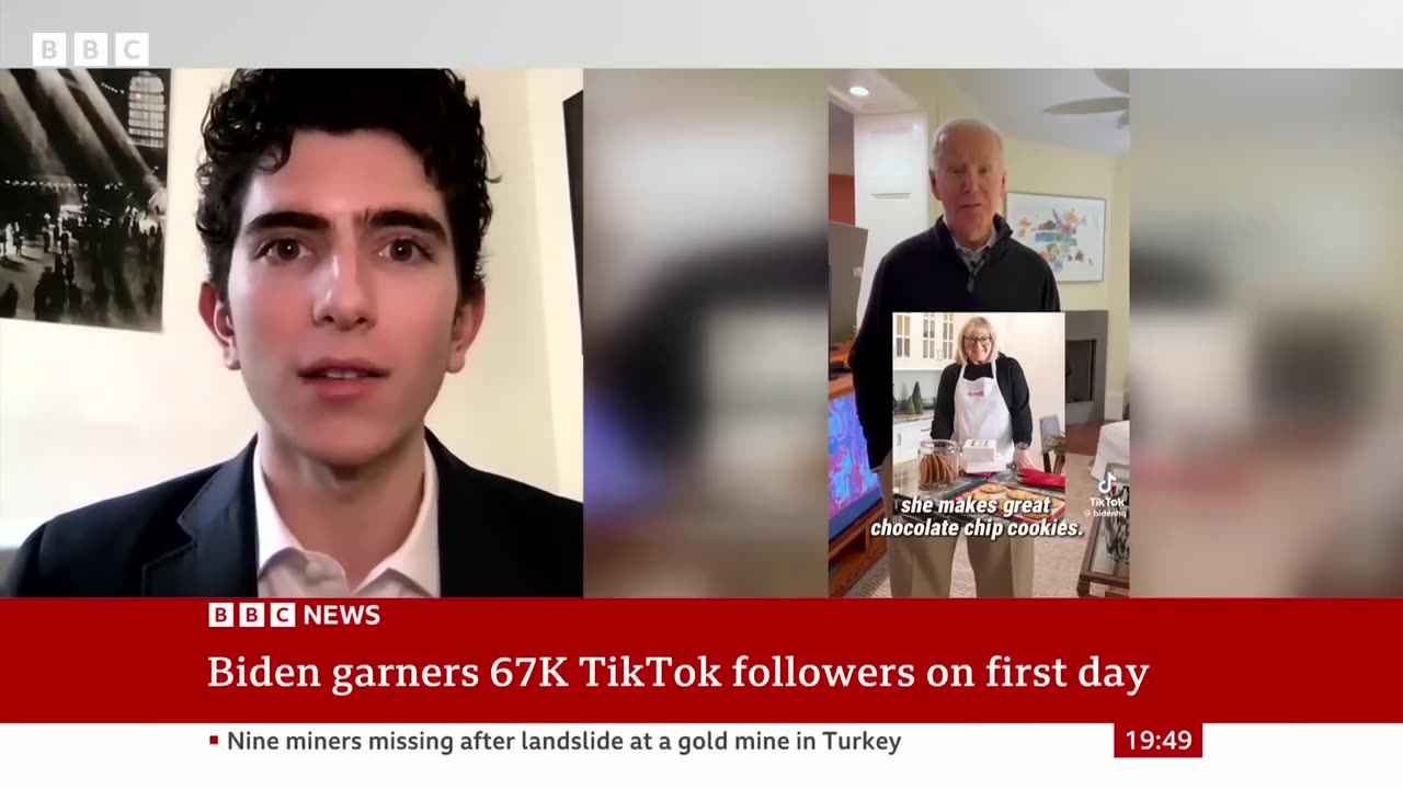 'Lol hey guys': Joe Biden joins TikTok despitesecurity concerns | BBC News