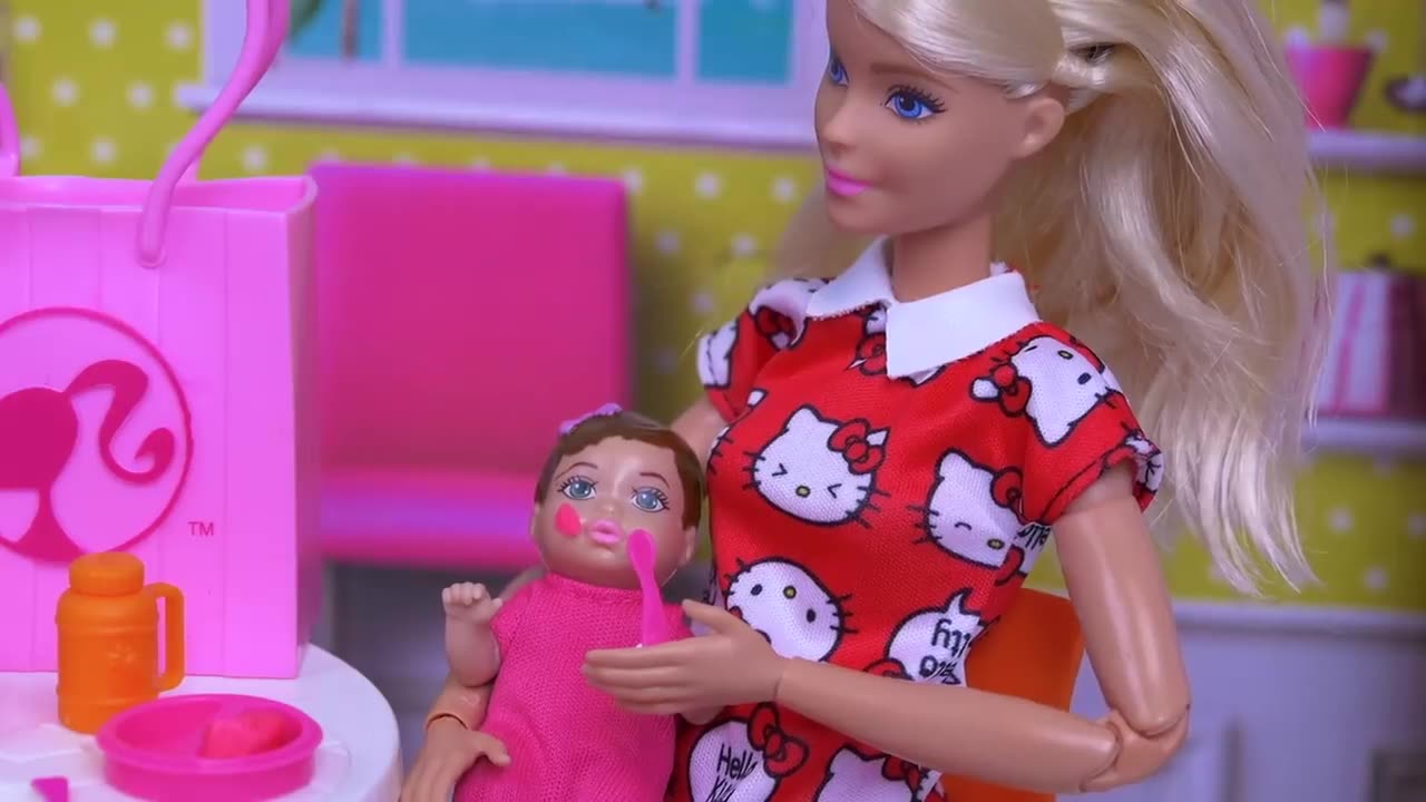 Barbie Doll Morning Family Routine for School - Best Videos Compilations - PLAY DOLLS