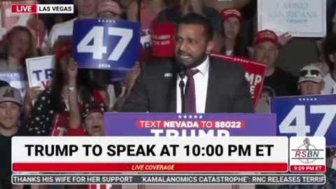 Highlights of Kash Patel's Speech At Trump's Las Vegas Rally