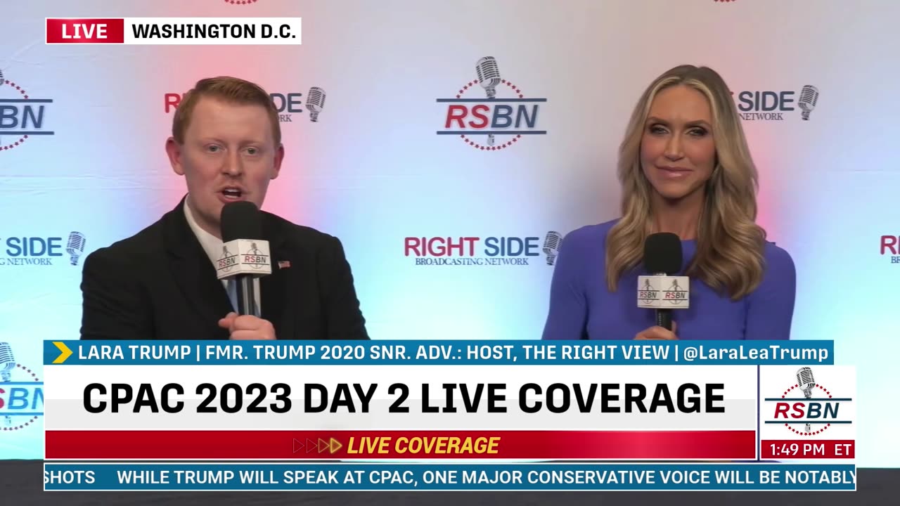 FULL INTERVIEW - Lara Trump - CPAC Washington D.C. - Day Two - 3/3/2023