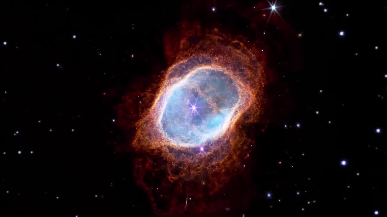 Southern ring nebula zoomed by James Webb telescope