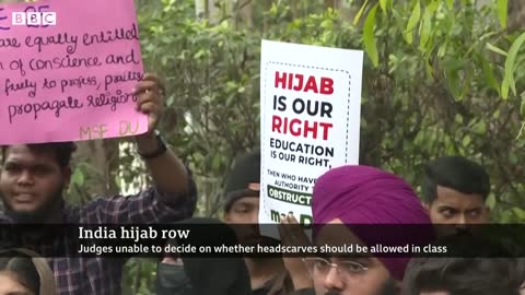 India's top court judges split on the hijab in classrooms – BBC News