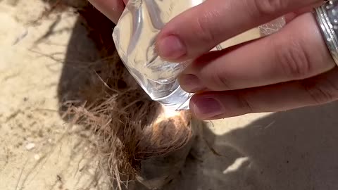 WOW ! She makes FIRE from WATER !!