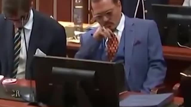 Johnny Depp spotted appearing to doze off incourt
